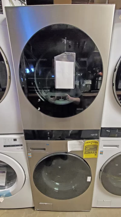 LG Studio SWWE50N3 27" Smart Electric WashTower Noble Steel