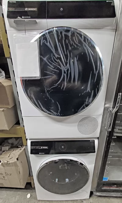 Bosch 500 Series WQB245B0UC and WGB24600UC 24" Electric Ventless Washer and Dryer Set