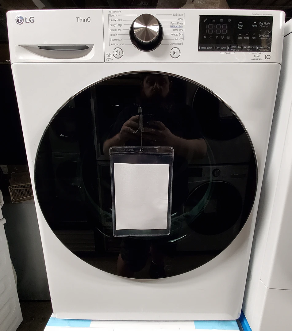 LG DLHC1455W and WM1455HWA 24" Ventless Washer and Dryer - Image 2