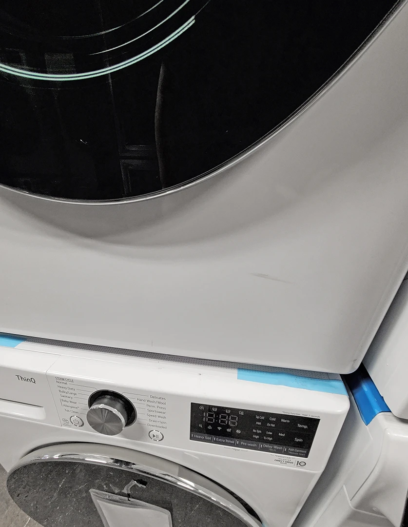 LG DLHC1455W and WM1455HWA 24" Ventless Washer and Dryer - Image 5