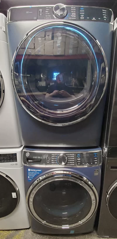 GE Profile PFD87ESPVRS and GFW850SPNRS 28" Front Load Washer and Dryer