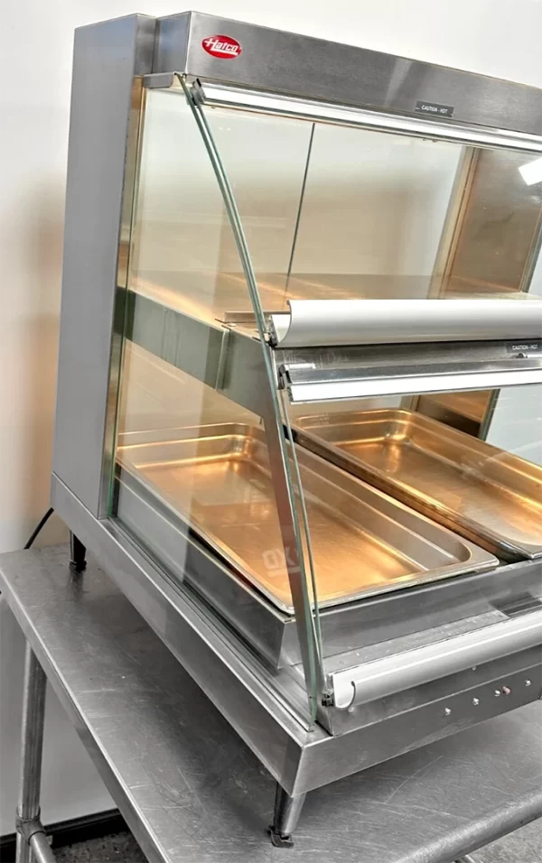 Hatco GRCDH-2PD 32″ Glo-Ray Double Shelf Merchandiser with Humidity Control - Image 3
