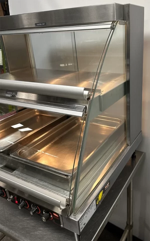 Hatco GRCDH-2PD 32″ Glo-Ray Double Shelf Merchandiser with Humidity Control - Image 2
