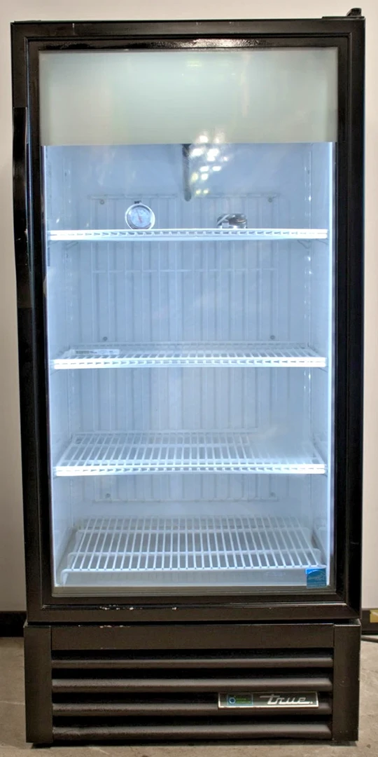 True GDM-10F-HC~TSL01 24 7/8" Black Glass Door Merchandiser Freezer "A"