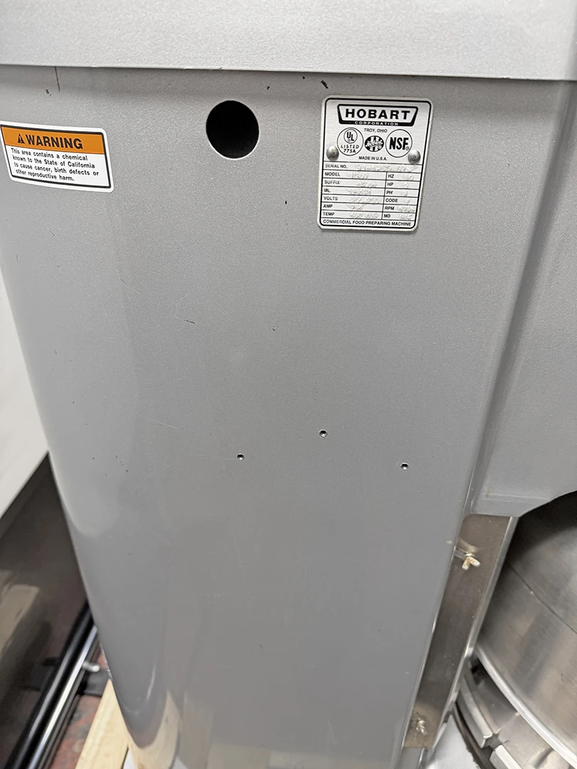 HOBART H600T 60 QT Dough Mixer - Pizza, Bakery, Restaurant H600 2HP 200V 3PH - Image 8