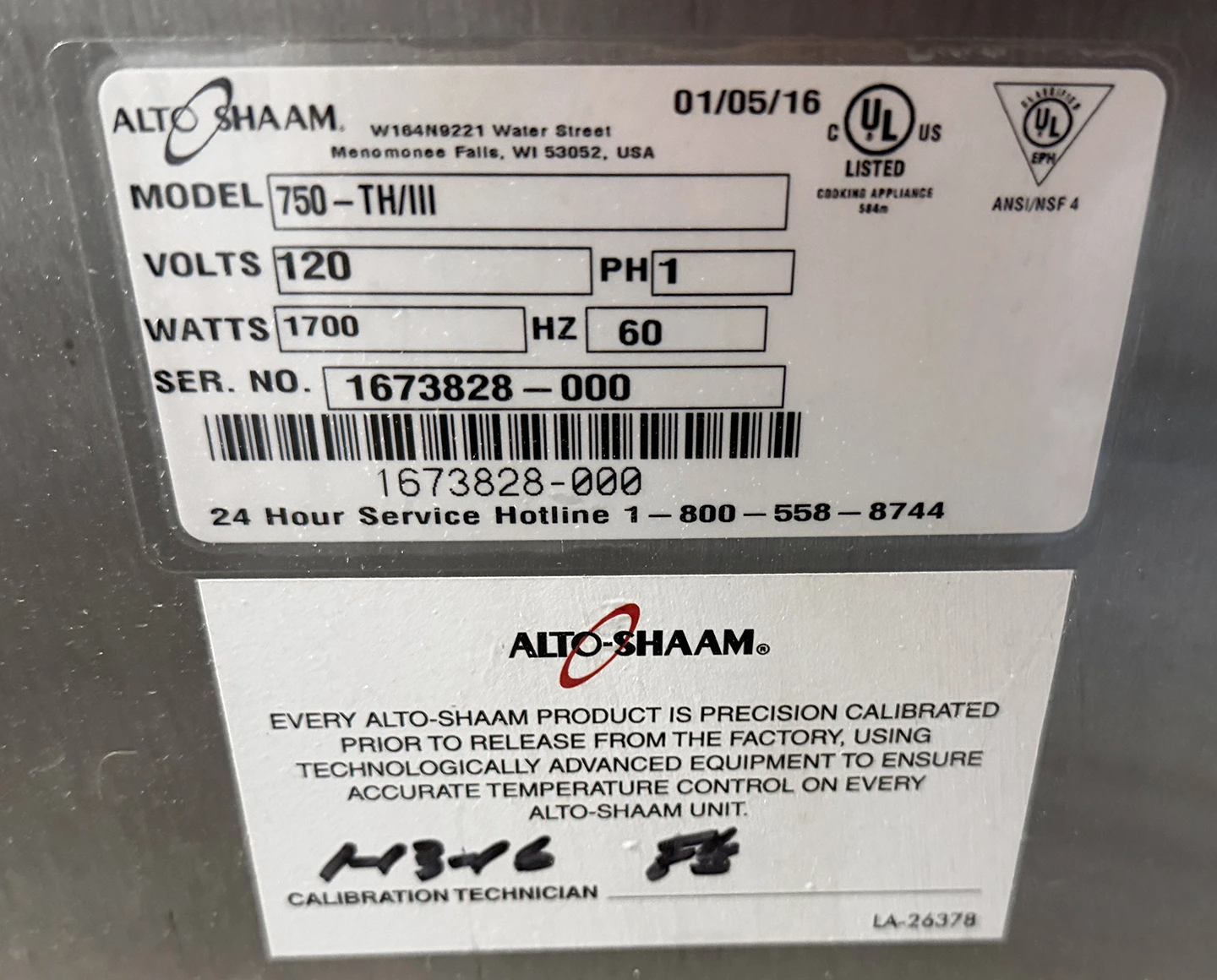 Alto-Shaam 750-TH/III Cook & Hold Oven Warmer Cooker Holding Cabinet 2016 - Image 6