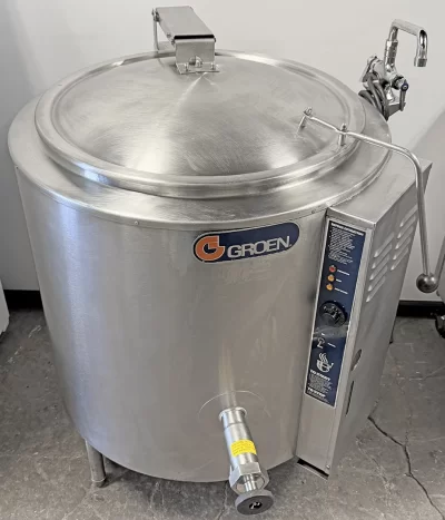 Groen AHS-40 40 Gallon Steam Kettle - Stationary, 2/3 Jacket, Natural Gas