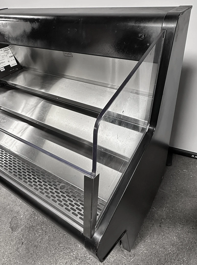 True THAC-48 48" Horizontal Open Air Merchandiser Grab & Go in Black - Image 5