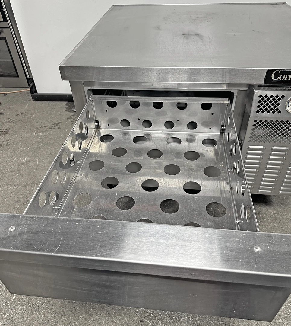 Continental DL36G 36" Refrigerated Chef Base with Two Drawers 115v - Image 2