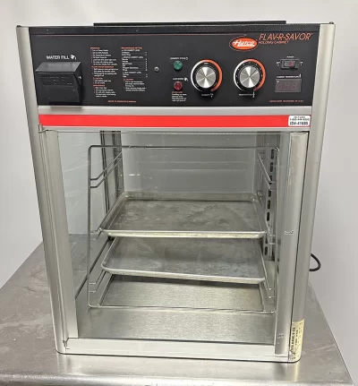 Hatco FSD-2X Flav-R-Savor Humidified Two Door Holding Display Cabinet 3 Tier Rack