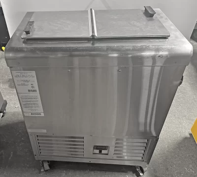 C. Nelson BS2-RB Two Hole Dipping Cabinet Ice Cream Frozen Dessert Freezer