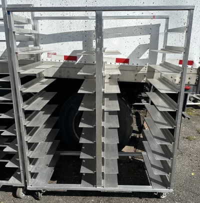 Cres Cor 22072420A 20 Tray Side Load Double Full Height Aluminum Sheet Pack Rack