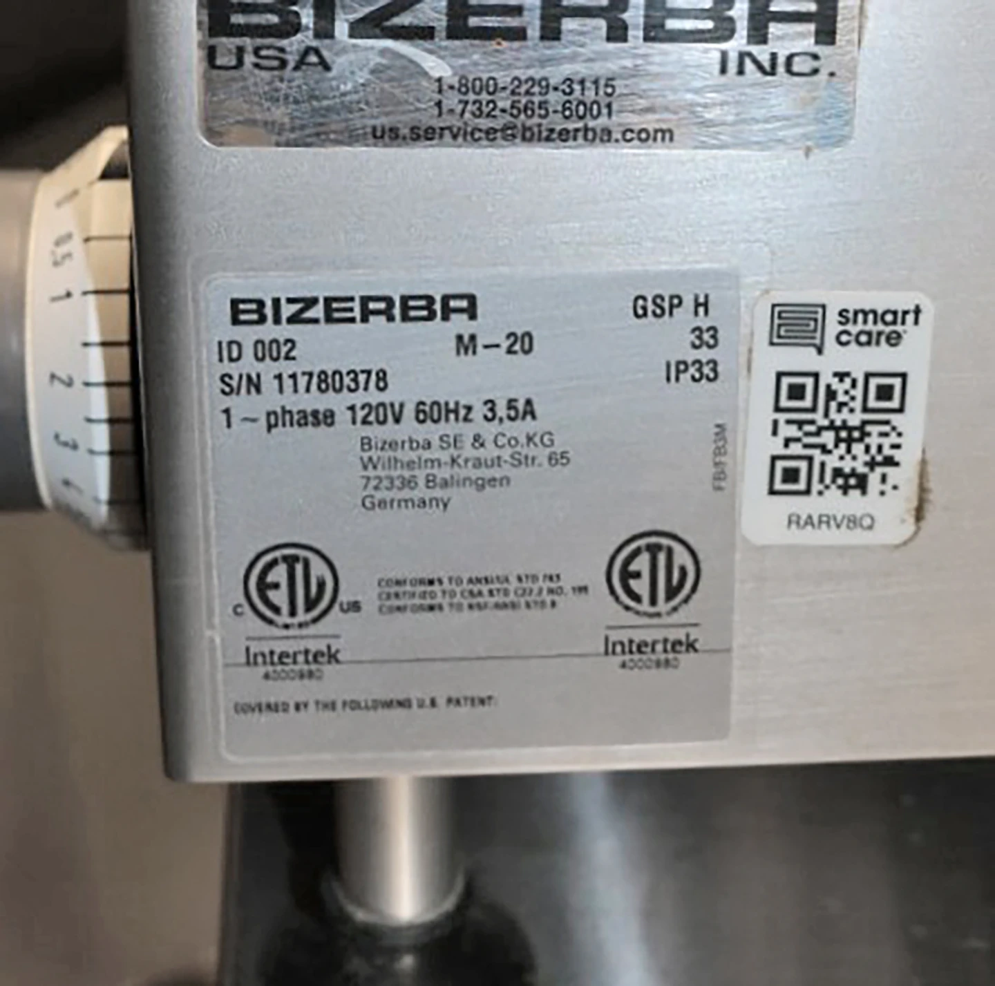 Bizerba GSP Series GSPH33 13" Gravity Feed Meat and Cheese Slicer "B" - Image 7