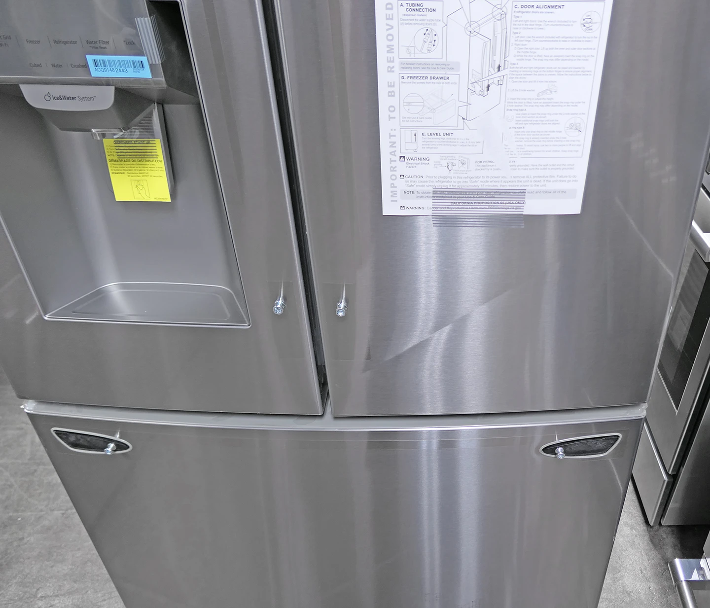 LG LRFS28XBS 36" Smart French Door Refrigerator Stainless Steel - Image 7