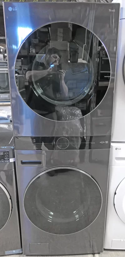LG WKEX200HBA 27 Inch Smart Electric Single Unit WashTower