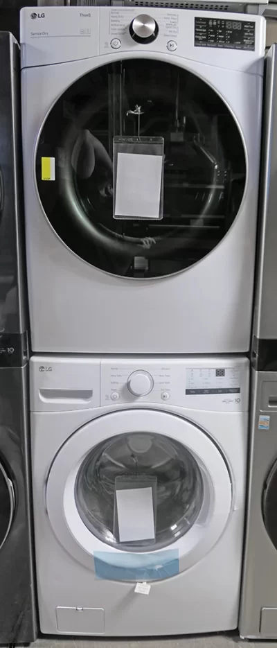 LG DLGX4001W and WM3400CW 27" Smart Washer and Gas Dryer Set