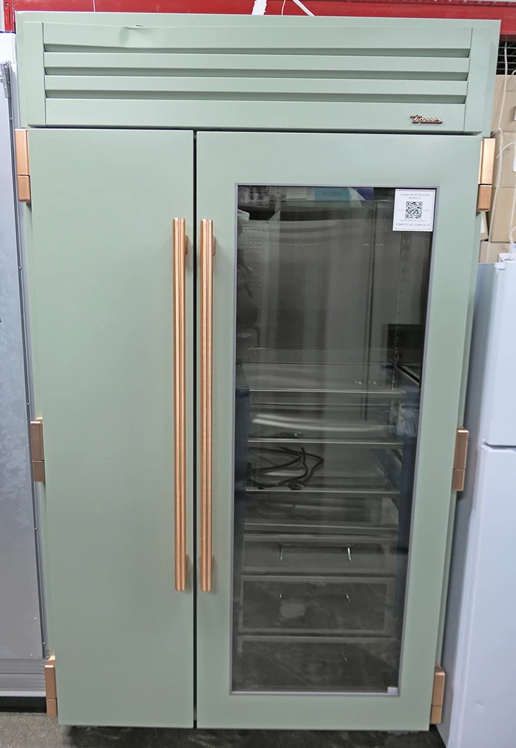 True TR48SBSSGC129H03 48″ Built-In Side by Side Refrigerator 30.1 cu. ft. Sage and Copper