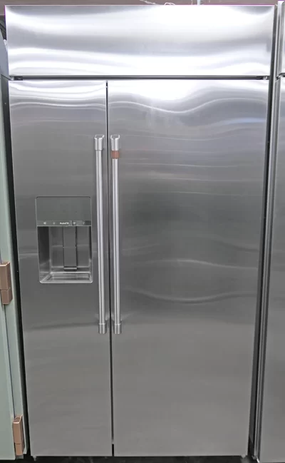 GE Cafe CSB42YP2NS1 42" Counter Depth Built-In Side by Side Refrigerator