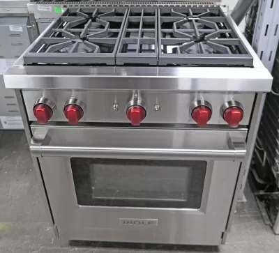 Wolf GR304 30" Pro-Style Freestanding Gas Range Stainless Steel