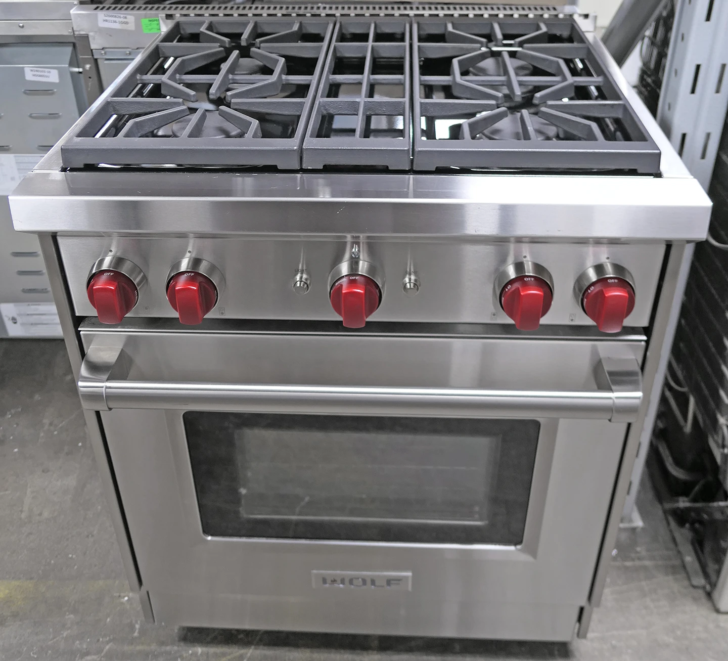 Wolf GR304 30" Pro-Style Freestanding Gas Range Stainless Steel