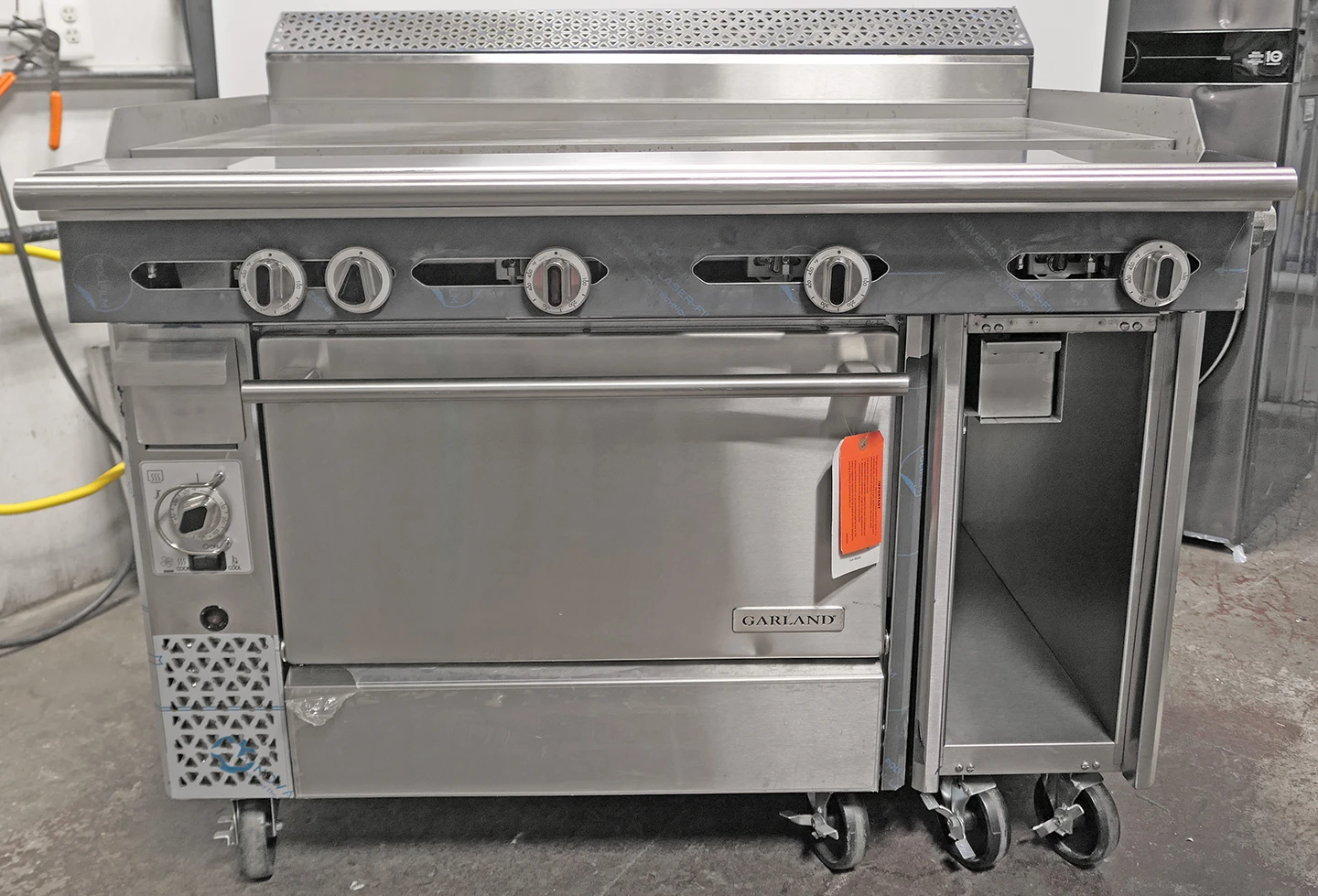 Garland C48-1-1C 48" Gas Range w/ Griddle Convection Oven and Storage Base