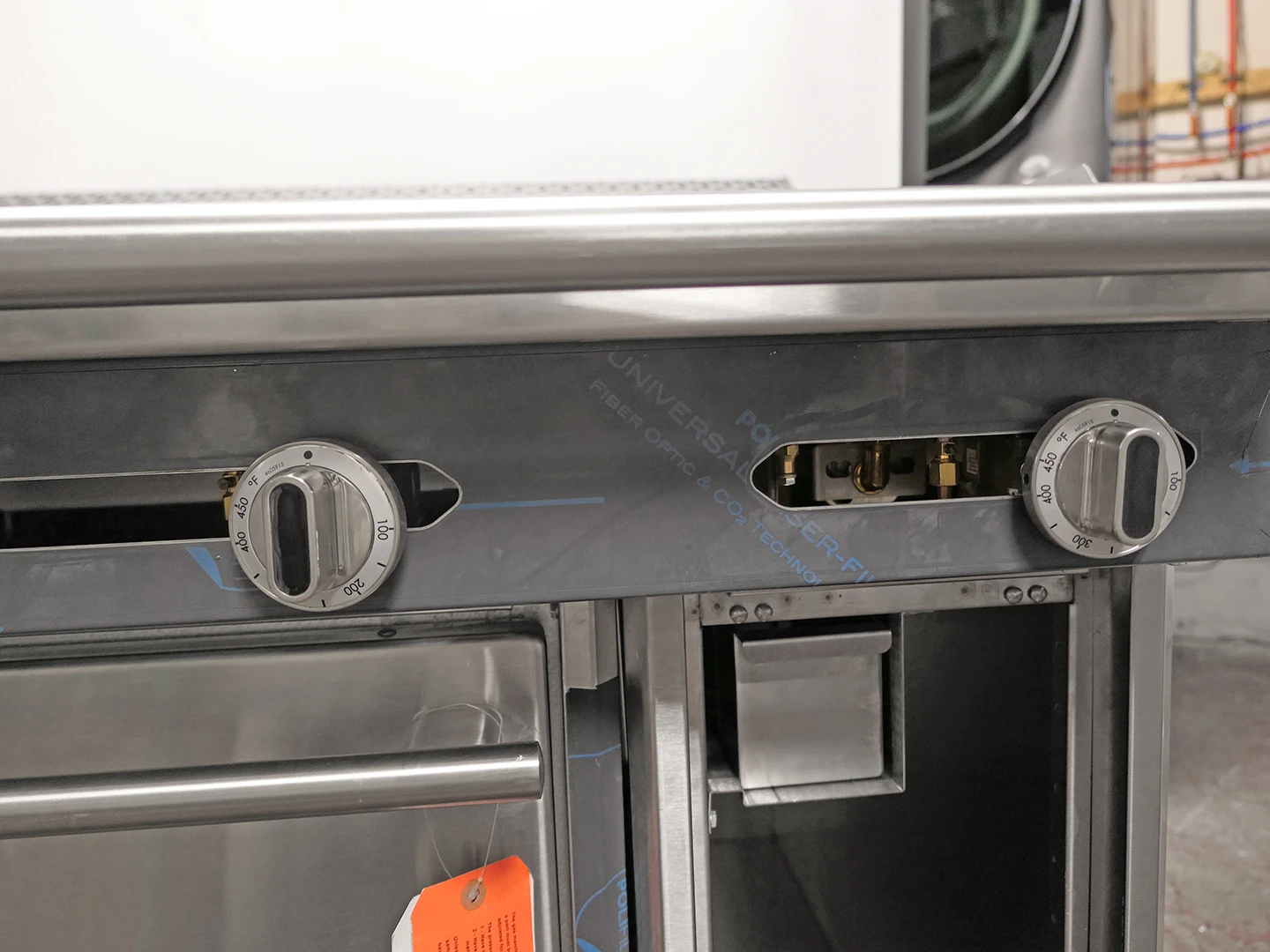 Garland C48-1-1C 48" Gas Range w/ Griddle Convection Oven and Storage Base - Image 9