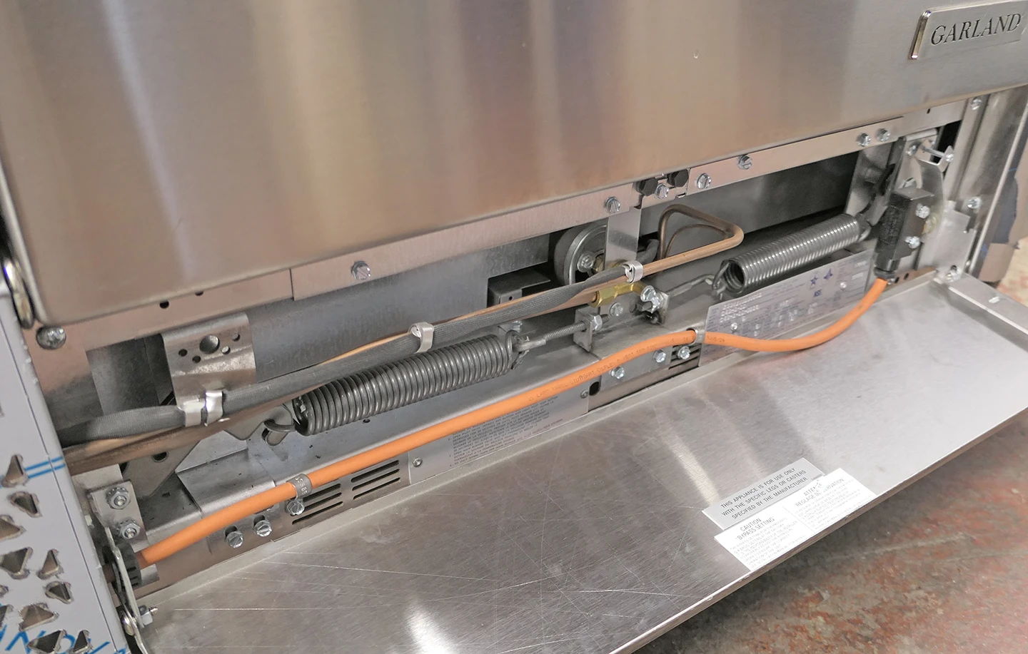 Garland C48-1-1C 48" Gas Range w/ Griddle Convection Oven and Storage Base - Image 15