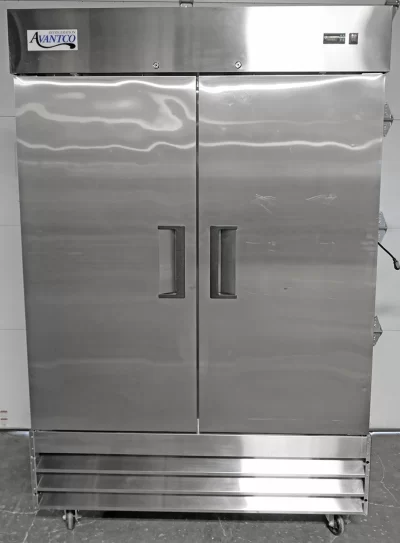 Avantco A-49F-HC 54" Solid Door Reach-In Freezer on Casters R290