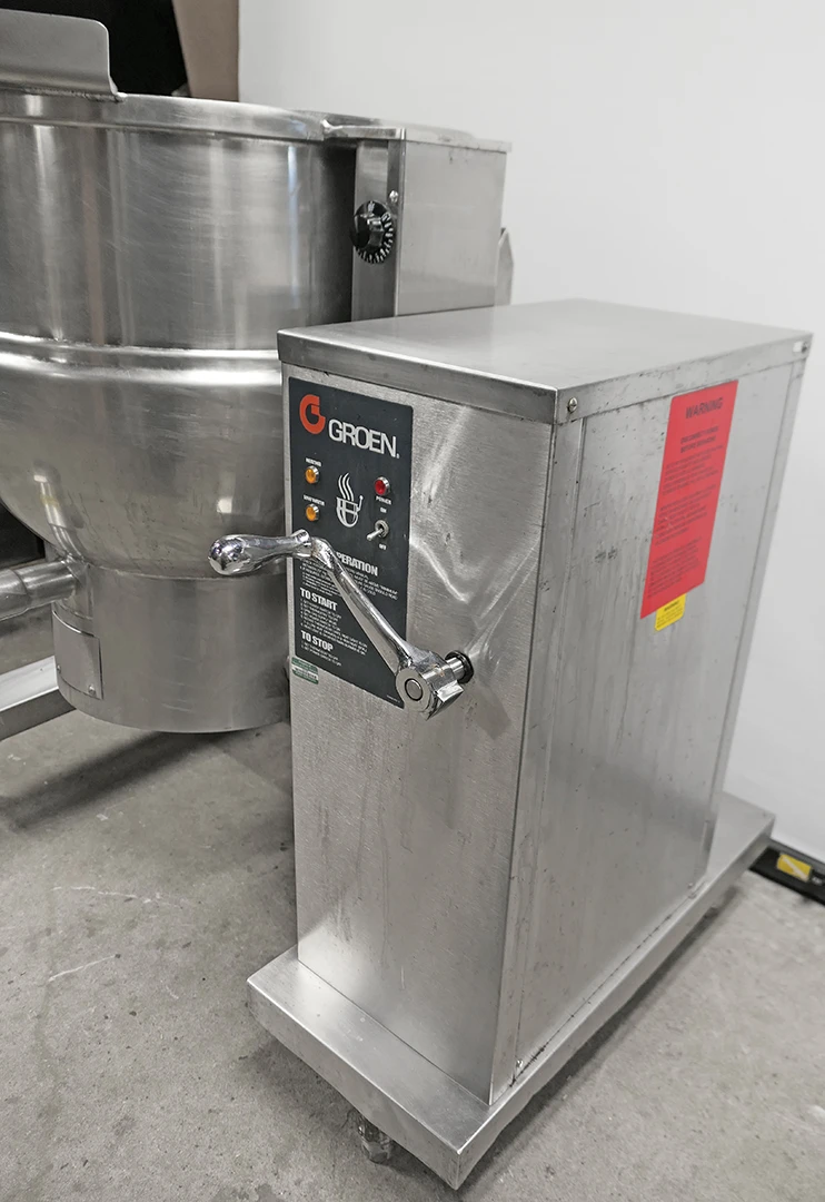 Groen DHT-1/40 gal Steam Kettle - Manual Tilt, 2/3 Jacket, Natural Gas - Image 8