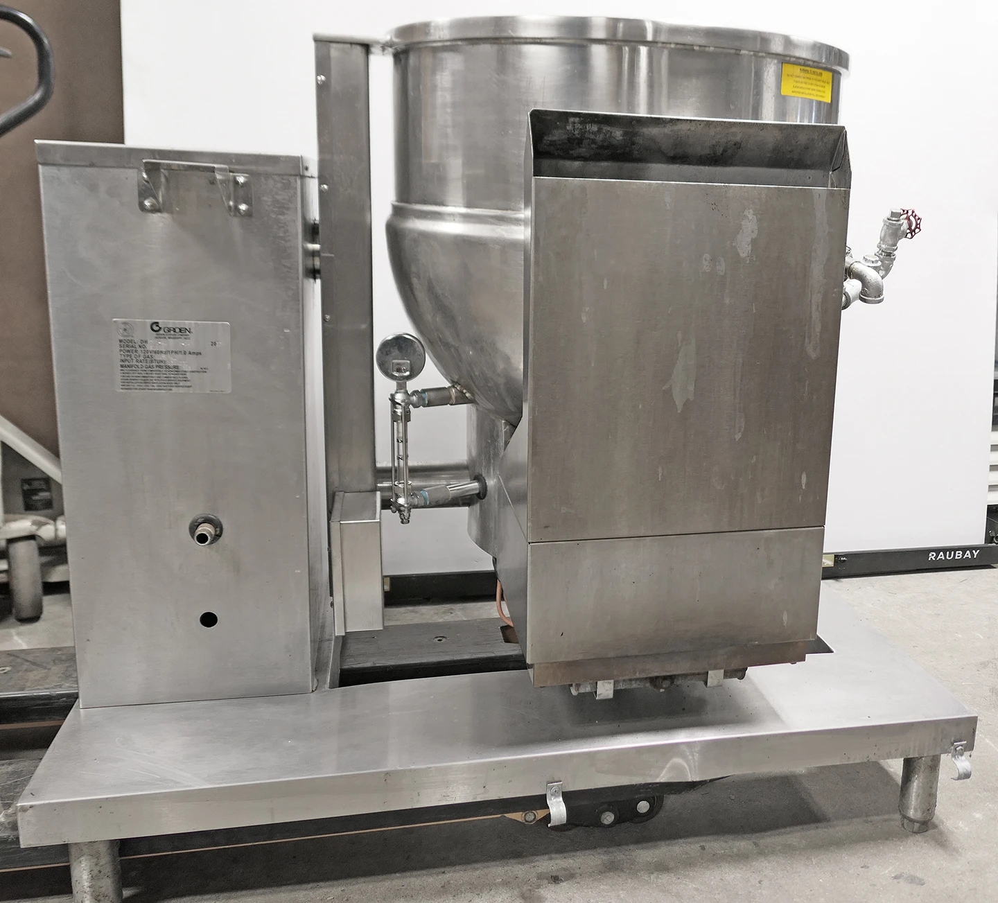 Groen DHT-1/40 gal Steam Kettle - Manual Tilt, 2/3 Jacket, Natural Gas - Image 17