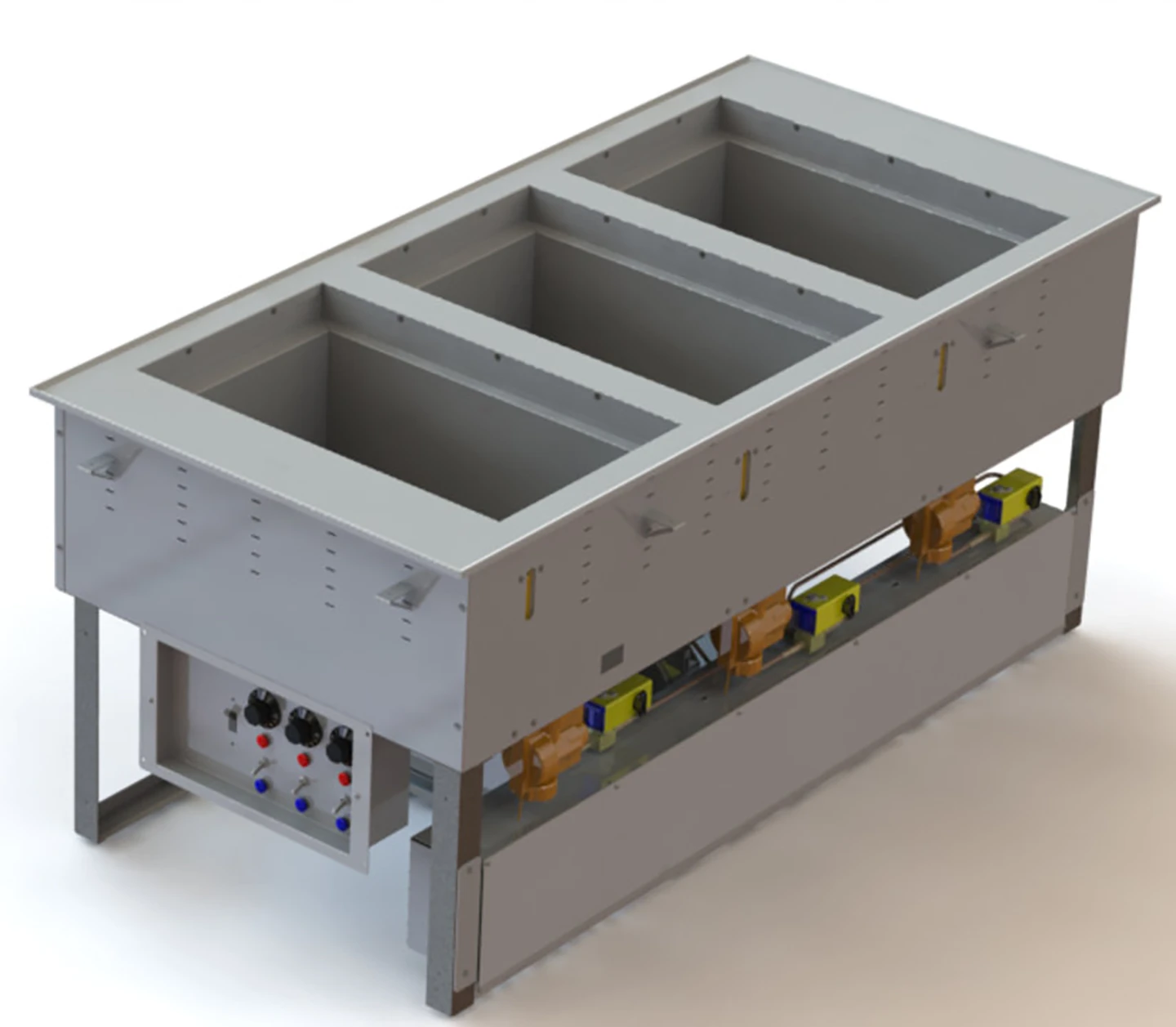Vollrath 3667302D 3 Well Modular Drop-In Hot Cold Food Well 120/208-240V - Image 2