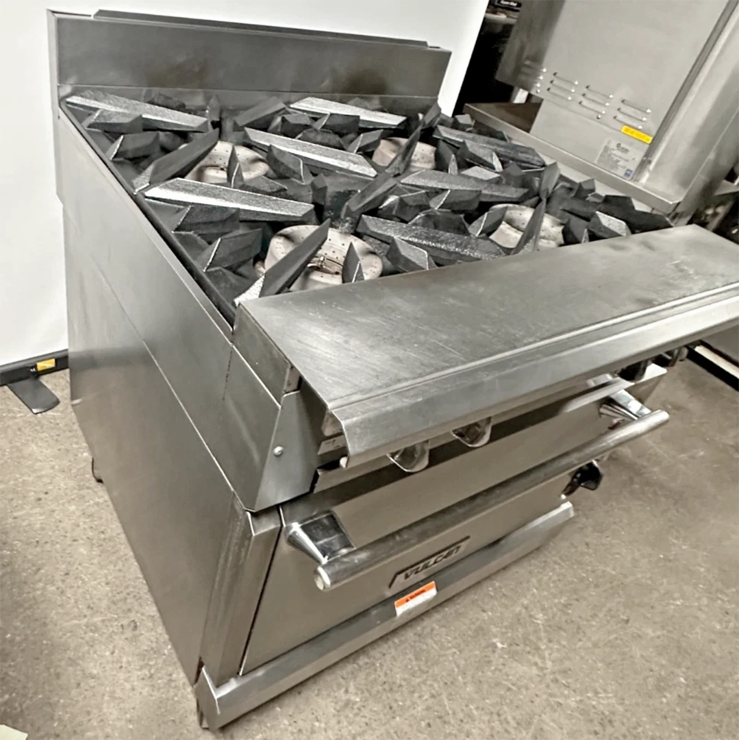 Vulcan V4B36C V Series Heavy Duty 36" 4 Burner Gas Range w/Convection Oven - Image 4