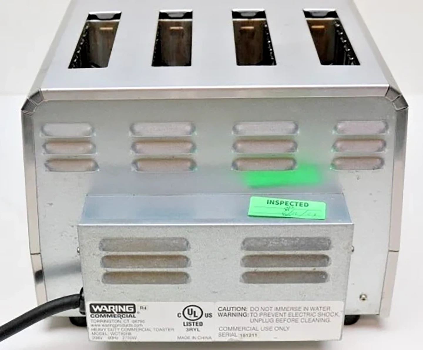 Waring WCT805B Heavy-Duty 4-Slice Commercial Toaster 208V 2700W - Image 11