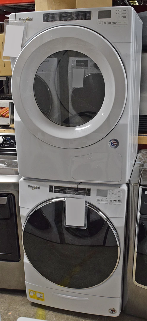 Whirlpool electric stackable washer deals and dryer